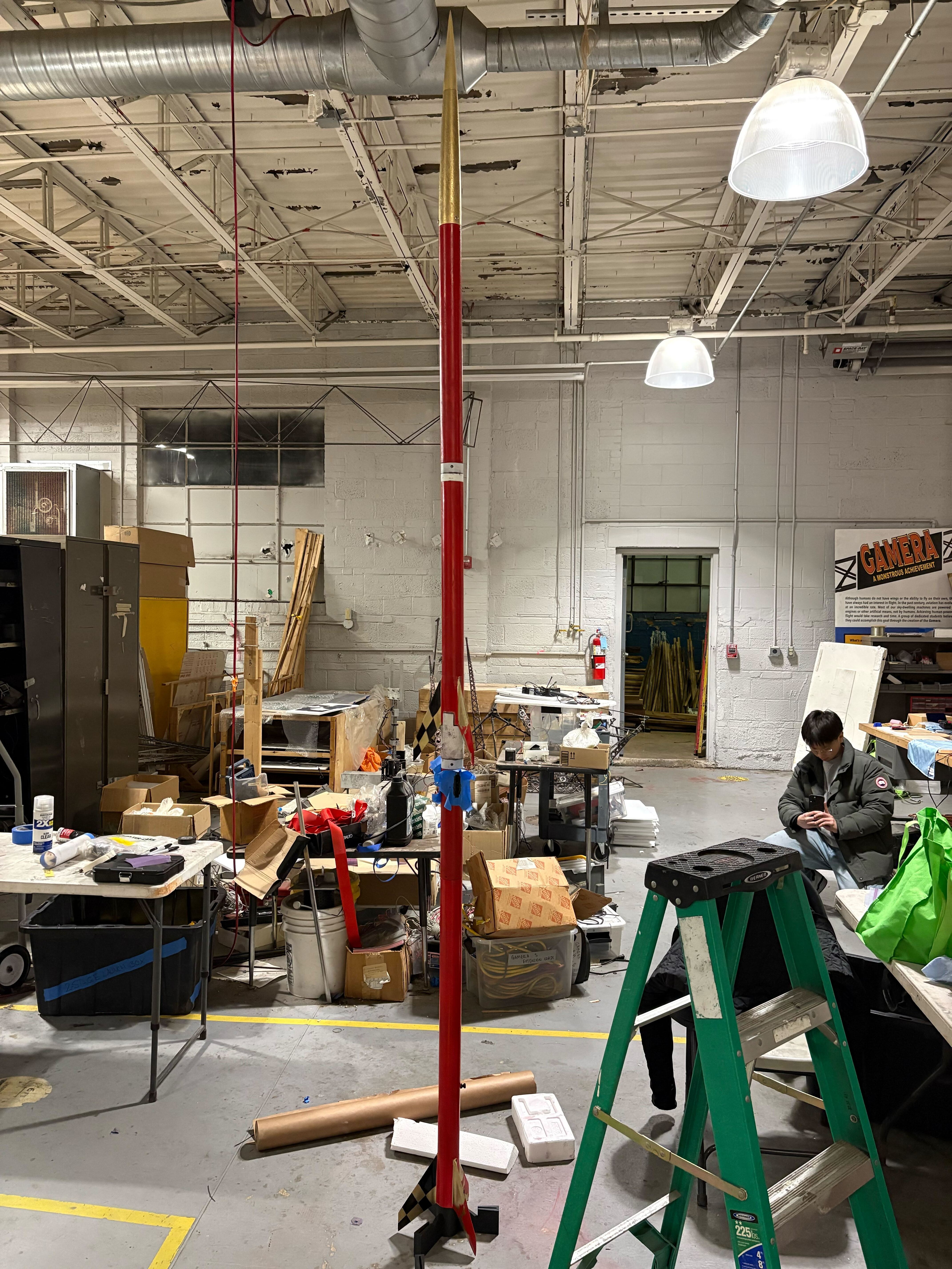 Rocket in the workshop